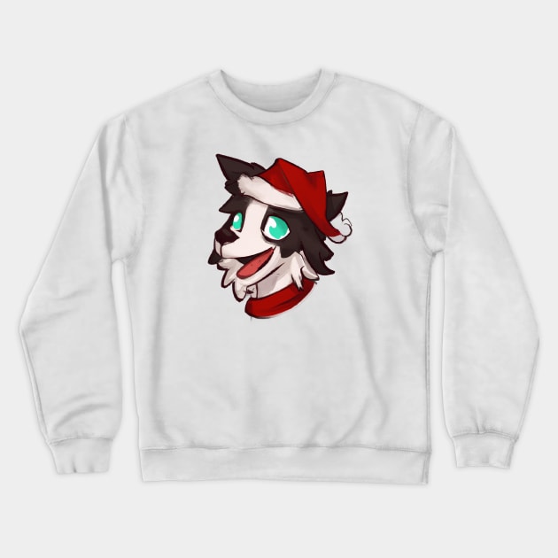 Cute Border Collie Drawing Crewneck Sweatshirt by Play Zoo